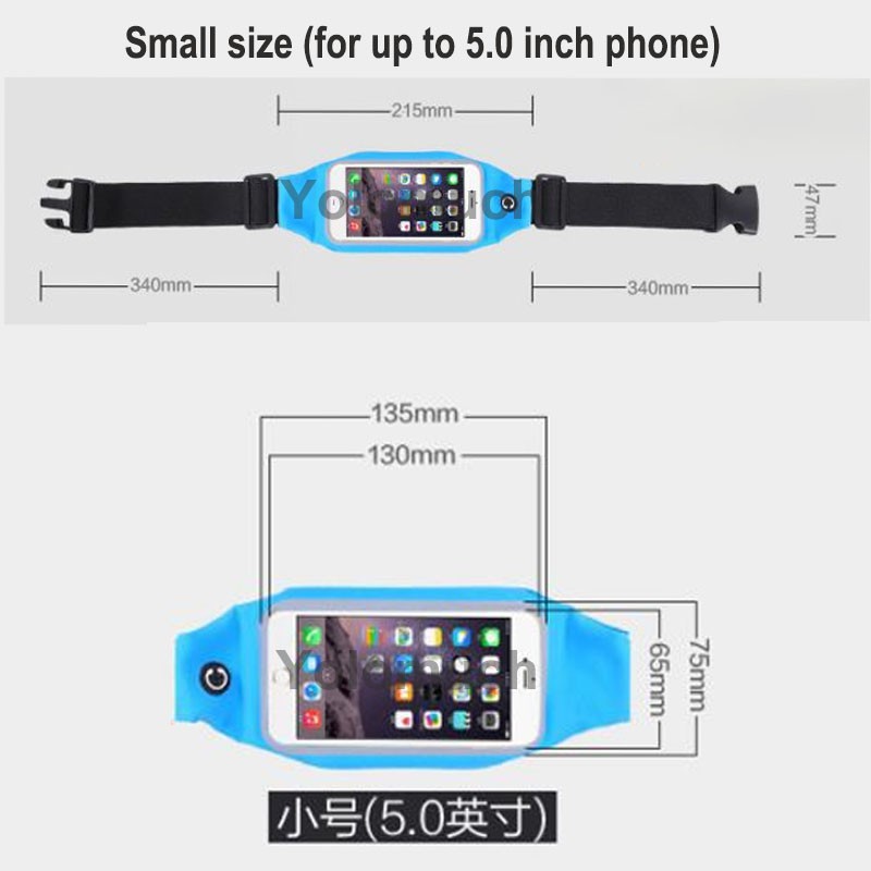 Túi Đeo Hông Đựng Điện Thoại Chống Thấm Nước Cho Iphone 7 8 Plus 5.5 Inch