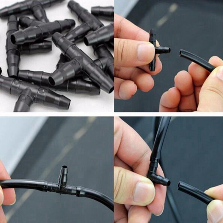 20 Tê chia cho ống Φ4/7 6 mm TE47, T chia 3 cho ống PE, LDPE, HDPE, PVC 4/7