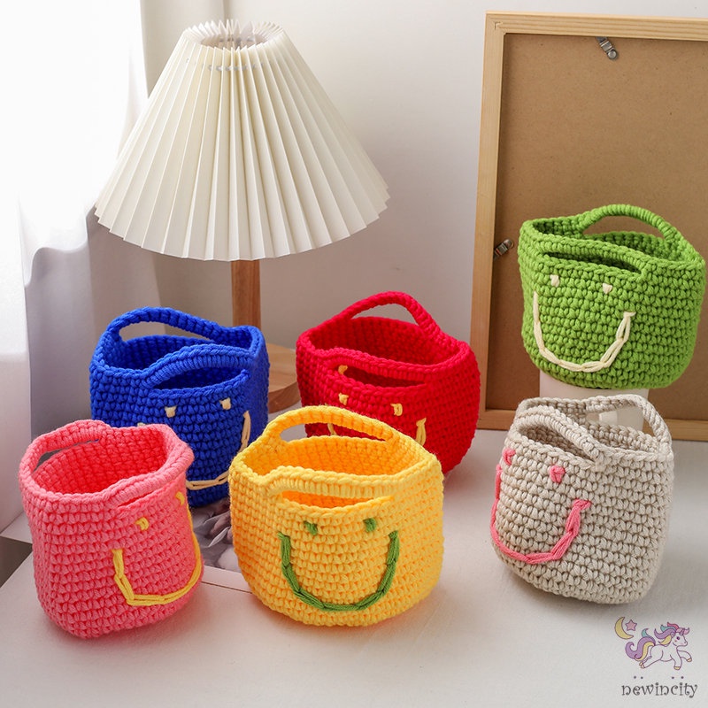 Túi Xách Hàn Quốc Họa Tiết Mặt Cười Thời Trang Cho Bé