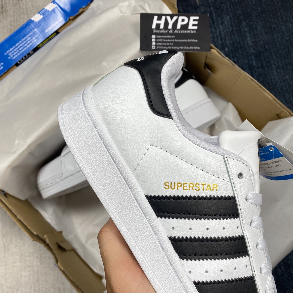 Giày Super Star White Black  - Phiên bản 1:1 chuẩn | Hype Sneaker