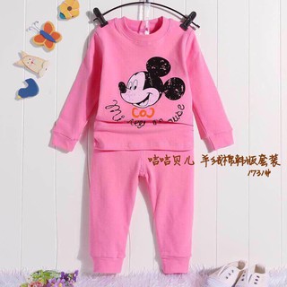 BỘ NỈ SIZE ĐẠI MICKEY CHO BÉ GÁI