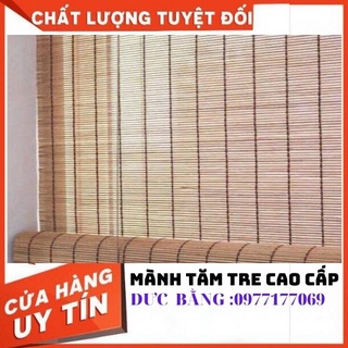 Mành tre treo cửa sổ nội thất  ngang 1m,1m20,1m40,1m60  có dây kéo , Rèm tre tăm che phòng thờ