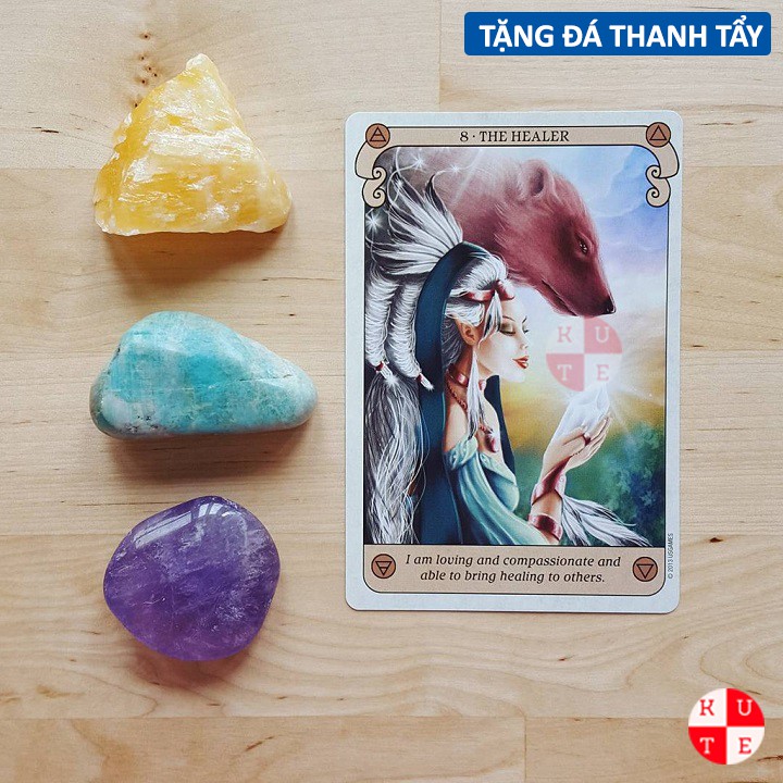 Bộ Bài Conscious Spirit Oracle 44 Lá Bài Đánh Thức Tâm Linh Trực Giác Tặng File Tiếng Anh Và Đá Thanh Tẩy E78