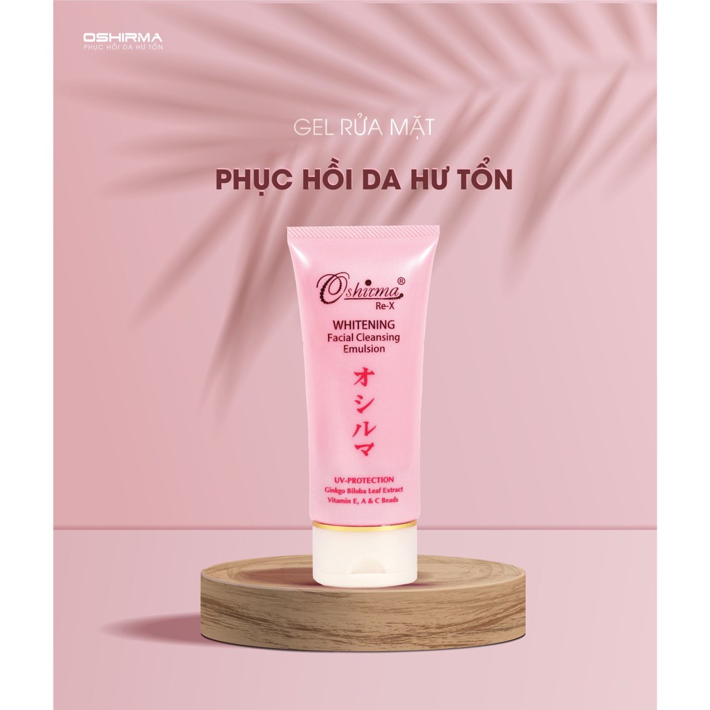 [OSHIRMA NHẬT BẢN chính hãng] Sữa rửa mặt dạng Gel Chiết Xuất Bạch Quả phù hợp da nhạy cảm, hư tổn, giúp cân bằng độ ẩm | BigBuy360 - bigbuy360.vn
