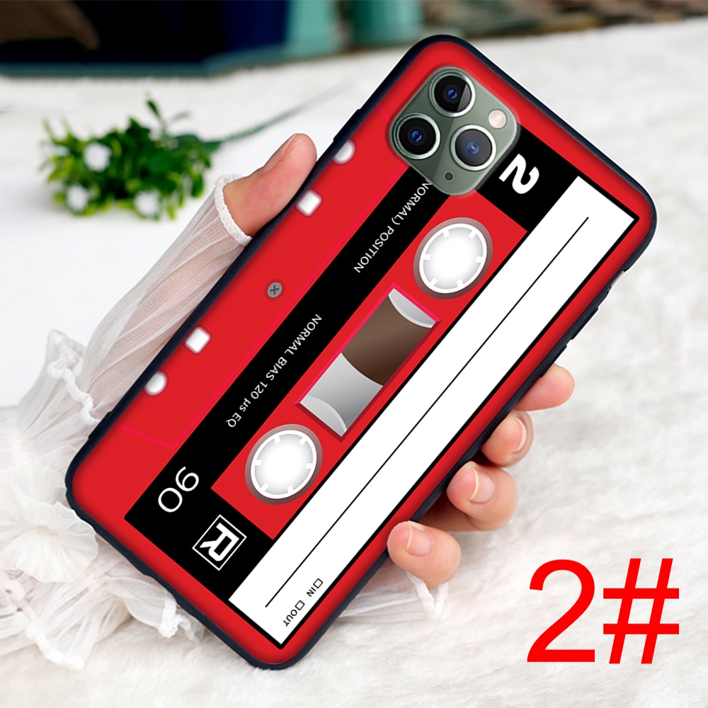 Ốp Điện Thoại Mềm Hình Băng Cassette Cho Iphone 12 Mini 11 Pro Max 7 8 Se