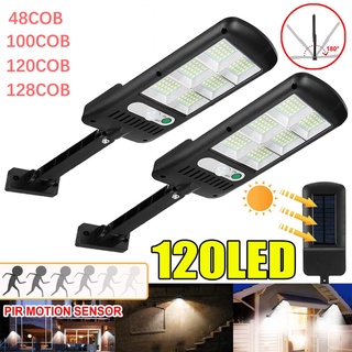 Đèn Led Cảm Biến Năng Lượng Mặt Trời 450w/ 250w/ 150w/ 50w 3 Chế Độ Ip67