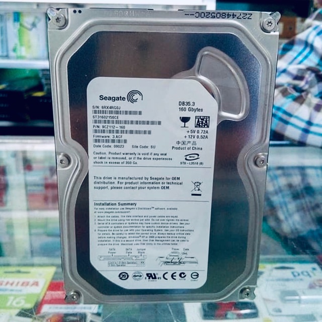 Ổ Cứng 3.5 Hdd 160gb 100% Cho Cpu Máy Tính