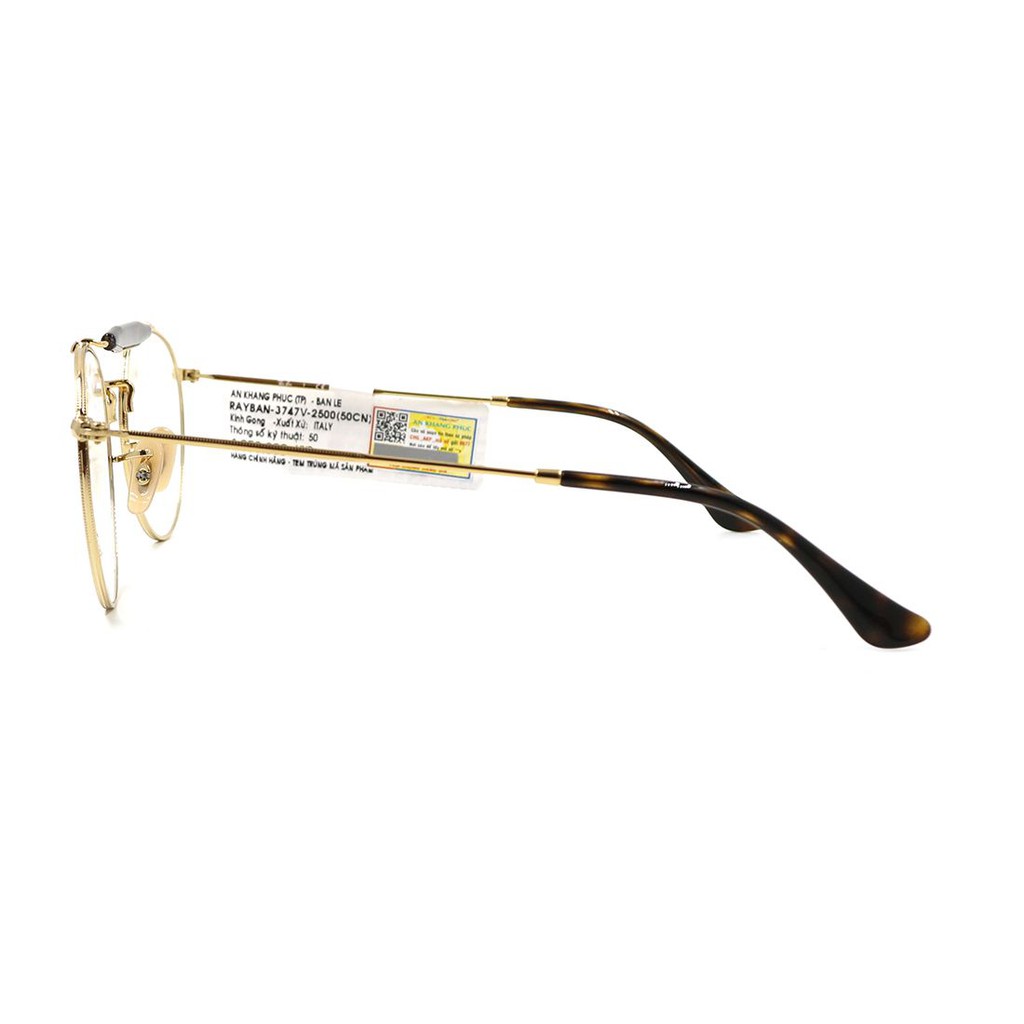 (Hàng chính hãng) Gọng kính nam nữ Rayban RB3747V (50-21-145) màu sắc thời trang, thiết kế dễ đeo bảo vệ mắt