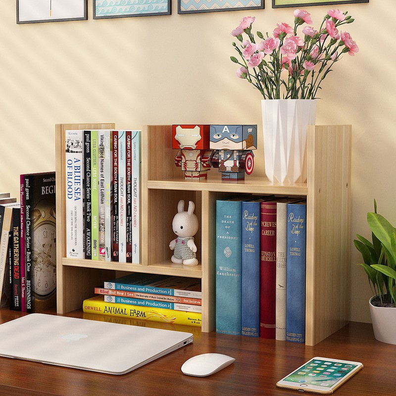 Kệ sách 5 ngăn để bàn bằng MDF phủ melamine chống trầy dễ dàng lắp ráp
