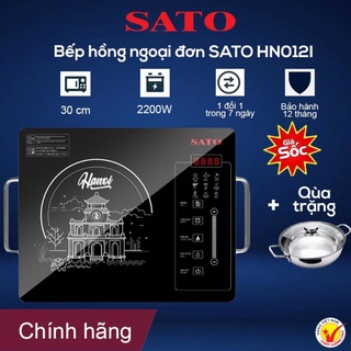 Bếp hồng ngoại , bếp điện từ đơn sato hn012i – bảo hành 12 tháng