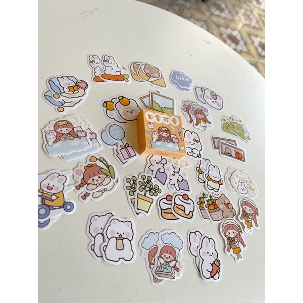Hộp 50 sticker dễ thương
