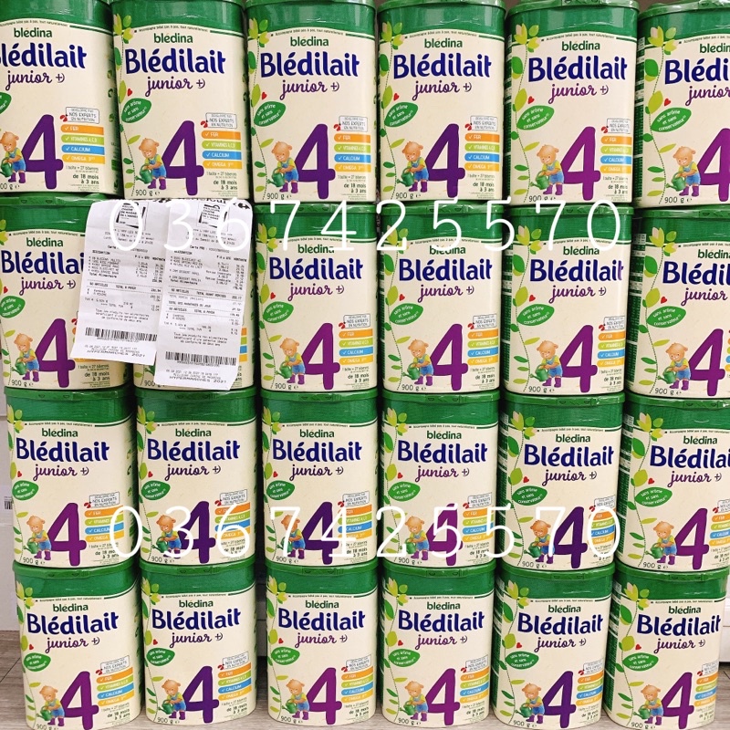 Sữa bột Bledilait Bledina Pháp số 4 900g date 6/2023( bill nhập tháng 8)