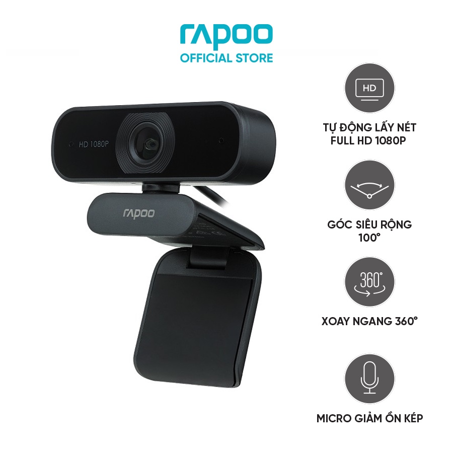 Webcam Rapoo C260/XW180 FullHD 1080p