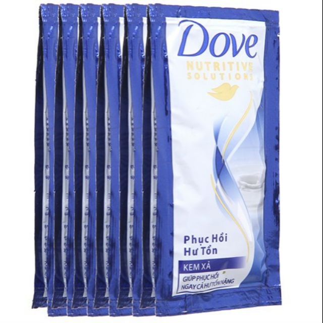 Kem xả Dove phục hồi hư tổn 6.1ml x 12 gói