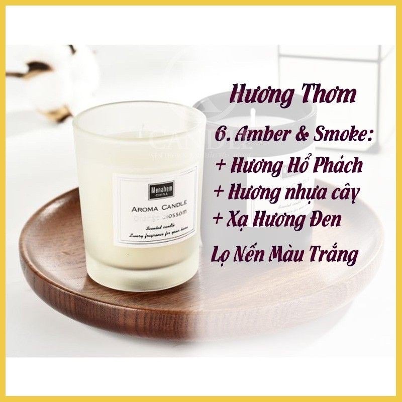 Nến thơm phòng nhiều mùi hương, candle cup Heodecor N01 N02, nến thơm decor