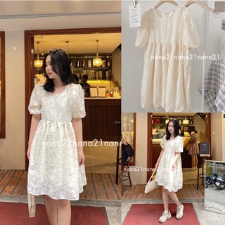 Váy babydoll hoạ tiết hoa