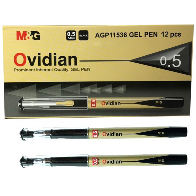 Bút ký Ovidian, bút mực gel M&G, nét 0.5mm, 0.7mm  chuyên dùng luyện viết chữ hán, luyện viết chữ đẹp, ký