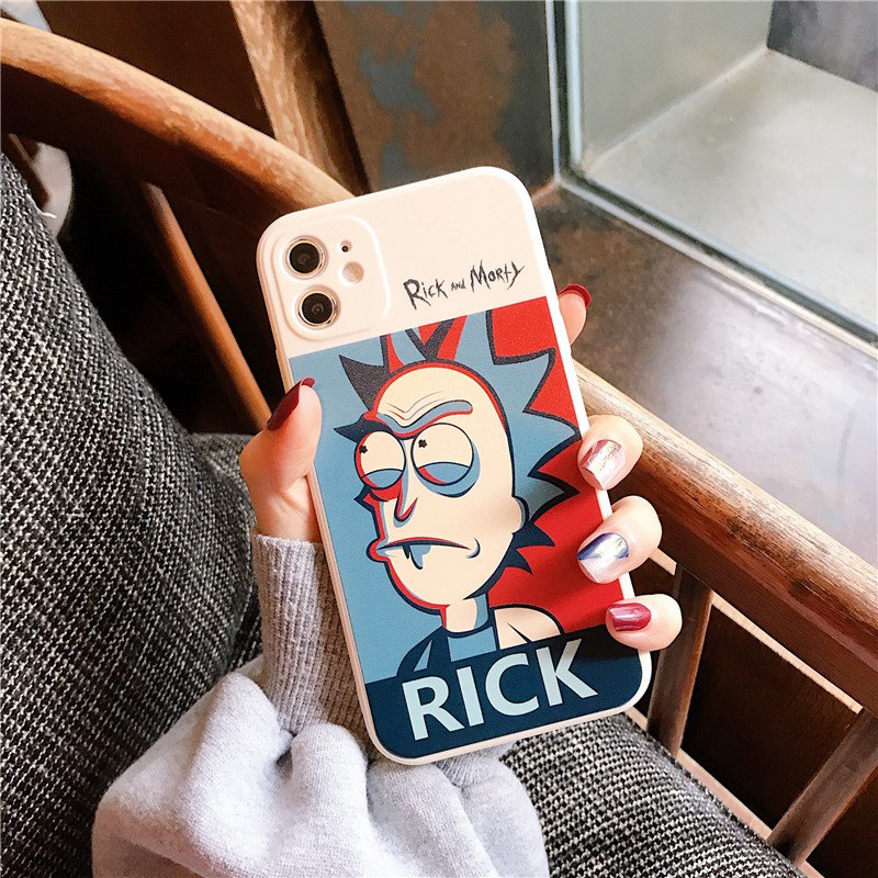 ốp điện thoại Silicone Mềm In Hình Hoạt Hình Rick And Morty Cho Iphone 11 12 Pro Max 12 Mini 6 6s 7 8 Plus Se 2020 X Xs Max Xr