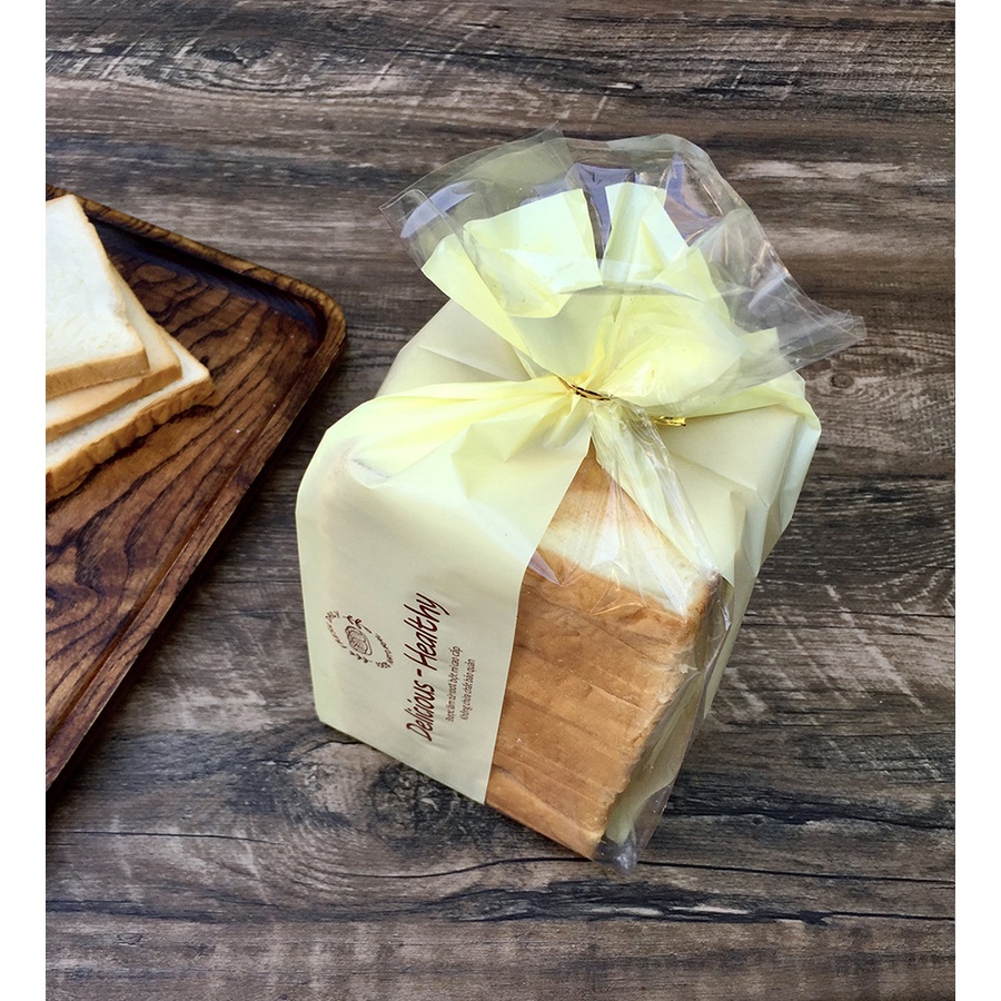 Túi Đựng Bánh Gối, Sandwich - Set 100 Túi Size 22x36cm Xếp Hông Đáy Vuông