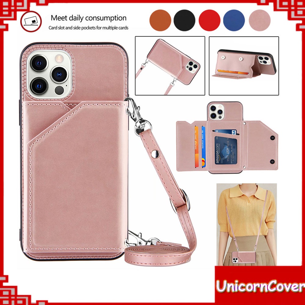 Ốp Điện Thoại Có Dây Đeo Chéo Cho iPhone 14 13 12 11 Pro Max Mini XS Max XR XS 8 7 Plus SE 2020