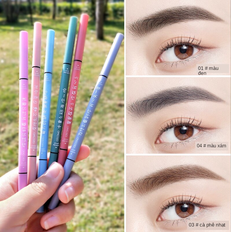 Bút Kẻ Lông Mày Hai Đầu 1.5mm Kháng Nước Lâu Trôi Không Lem Nhòe A63 | BigBuy360 - bigbuy360.vn