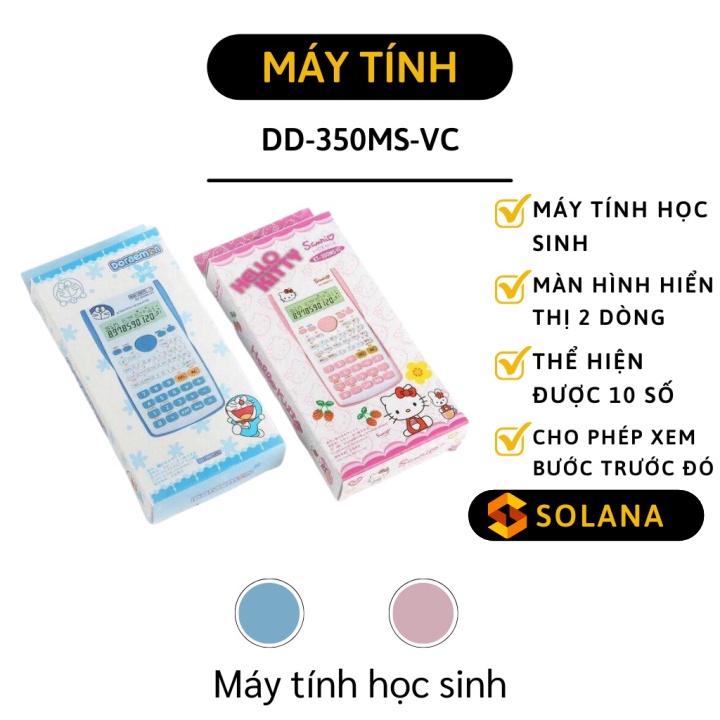 Máy Tính Casio - Máy Tính Học Sinh Cầm Tay Hình Doremon Và Hello Kitty Đáng Yêu 8163