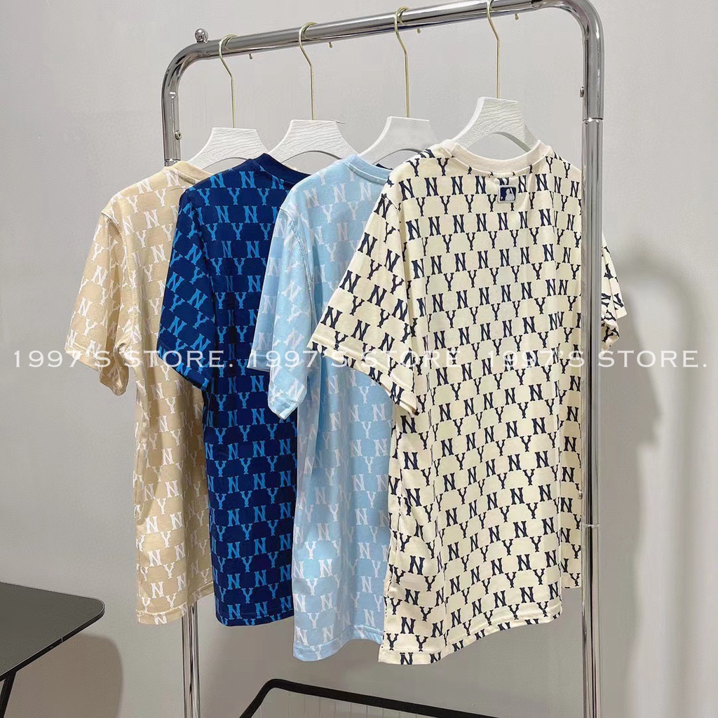 Áo thun tay lỡ form rộng nam nữ tay ngắn chữ Ny mbl xuất dư cao cấp | BigBuy360 - bigbuy360.vn