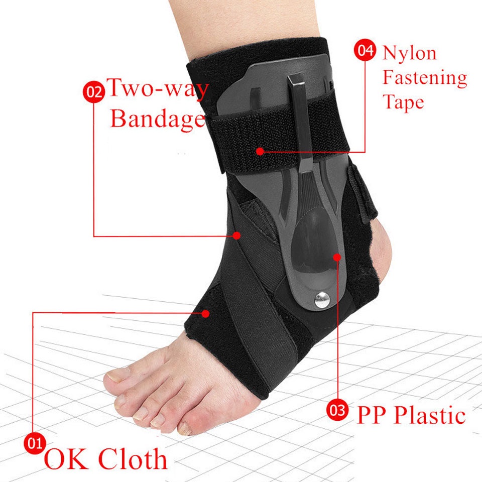 1 Đệm Bảo Vệ Mắt Cá Chân Màu Đen / Xám