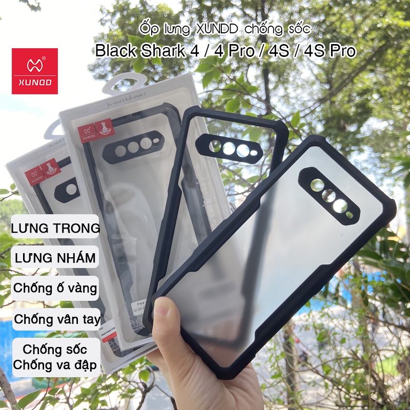 Ốp lưng XUNDD Black Shark 4 / 4 Pro / 4S / 4S Pro - Mặt lưng trong, Viền TPU, Chống sốc