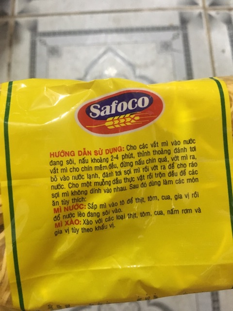 Mì trứng thượng hạng Safoco 400g