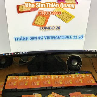 Combo sỉ 20 Thánh sim 4G Vietnamobile 11 số giá rẻ FREE 120GB /tháng, thánh sim vietnamobile giá sỉ