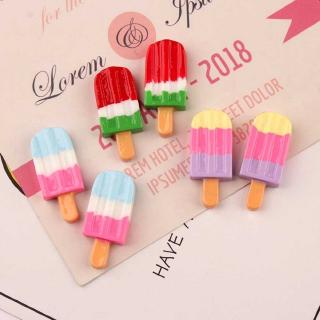 10Pcs Popsicle Ice Cream Polymer Slime Charms Modeling Clay DIY Accessories Toy For Children Slime Supplies Filler