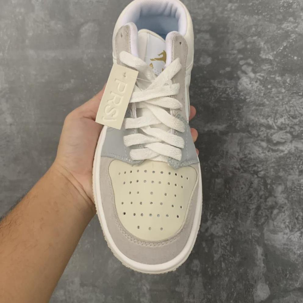 Giày thể thao AIR JORDAN 1 Low Paris thấp cổ màu xám xanh