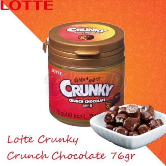 Lotte Crunky Crunch Chocolate hủ 76gr