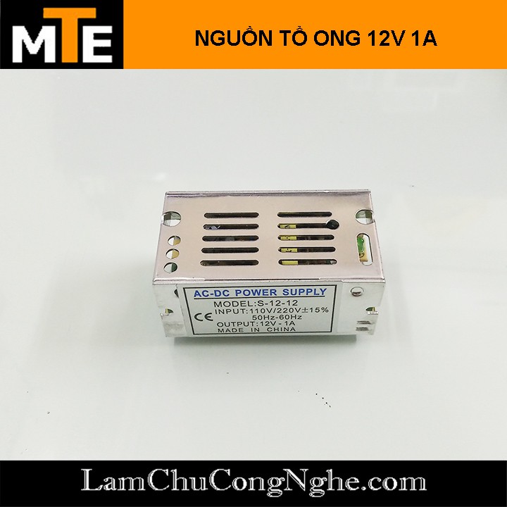 Nguồn tổ ong, nguồn led 12V 1A S-12-12