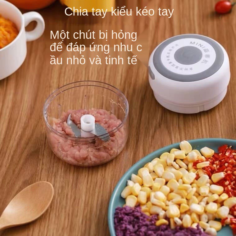 Máy làm tỏi gia dụng mini dùng điện nhà bếp đa chức năng cắt rau củ khuấy nghiền nhỏ