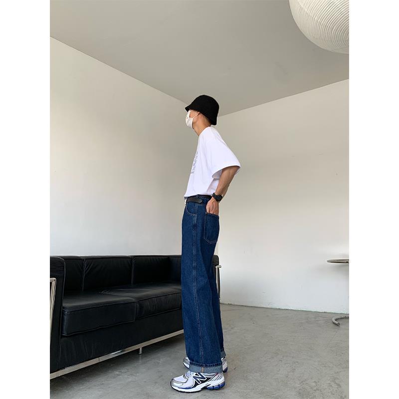 Quần Jeans Dài Ống Rộng Thời Trang Hàn Quốc Cho Nam