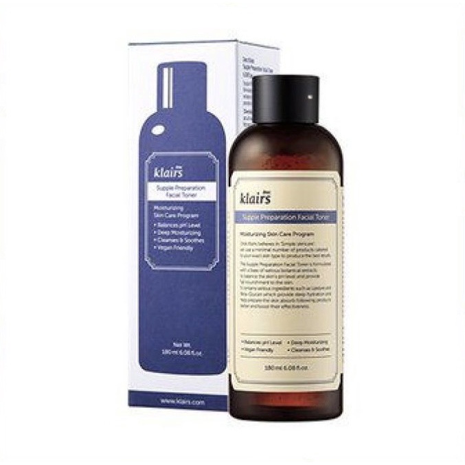 [Hàng Chuẩn]Nước hoa hồng Klairs Supple Preparation Toner 180ml 2 loại - Ecogreenofficial | BigBuy360 - bigbuy360.vn
