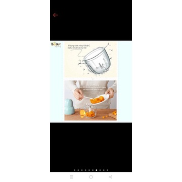 Cối thủy tinh thay thế máy xay bear 0.3l
