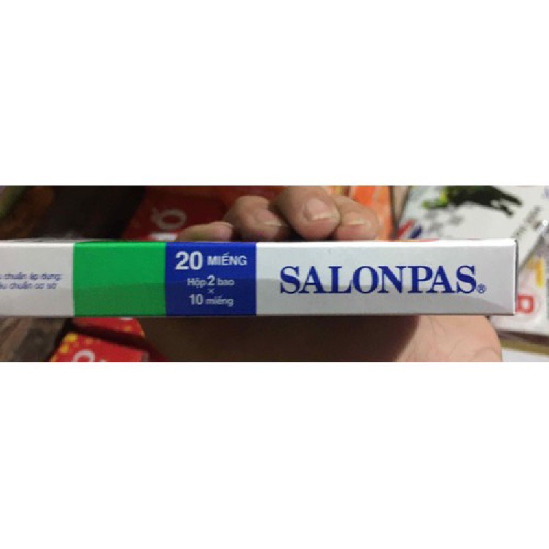 cao dán salonpas hộp 20 miếng