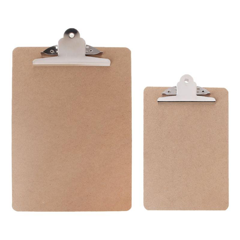 Bìa Kẹp Tài Liệu Khổ A4 / A5 Bằng Gỗ Kèm Kẹp Tiện Dụng Cho Trường Học / Văn Phòng
