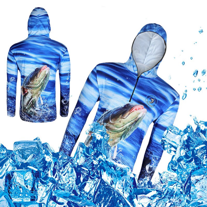 Fishing Jerseys  Fishing Clothing Anti-UV Waterproof Hooded Jackets for Cycling Running Long Sleeve Fishing Shirt