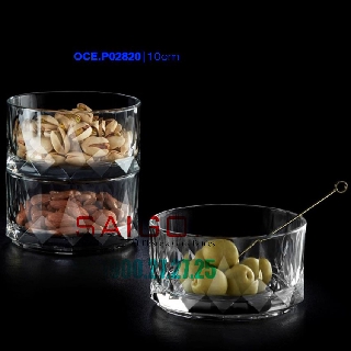 Thố Thủy Tinh Ocean Connexion Condiment Bowl Đường kính 10cm | P.02820 , Nhập Khẩu Thái Lan