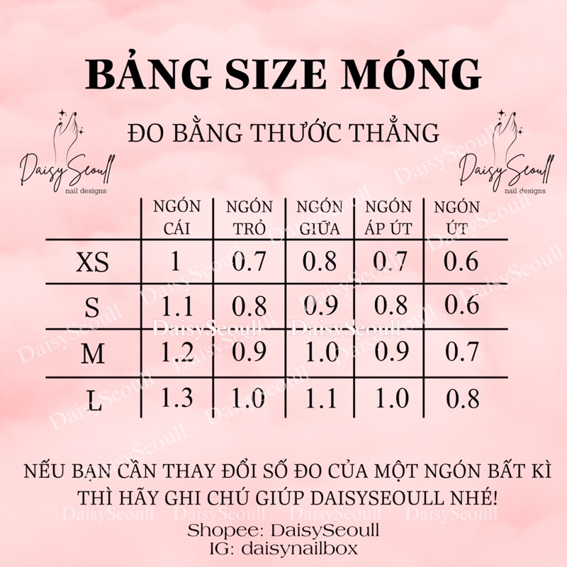 Nailbox thiết kế dễ thương phối màu nhũ hồng
