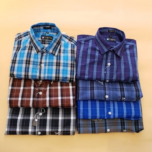 ÁO SƠ MI NAM CHO NGƯỜI LỚN TUỔI KẺ SỌC XÁM | BigBuy360 - bigbuy360.vn