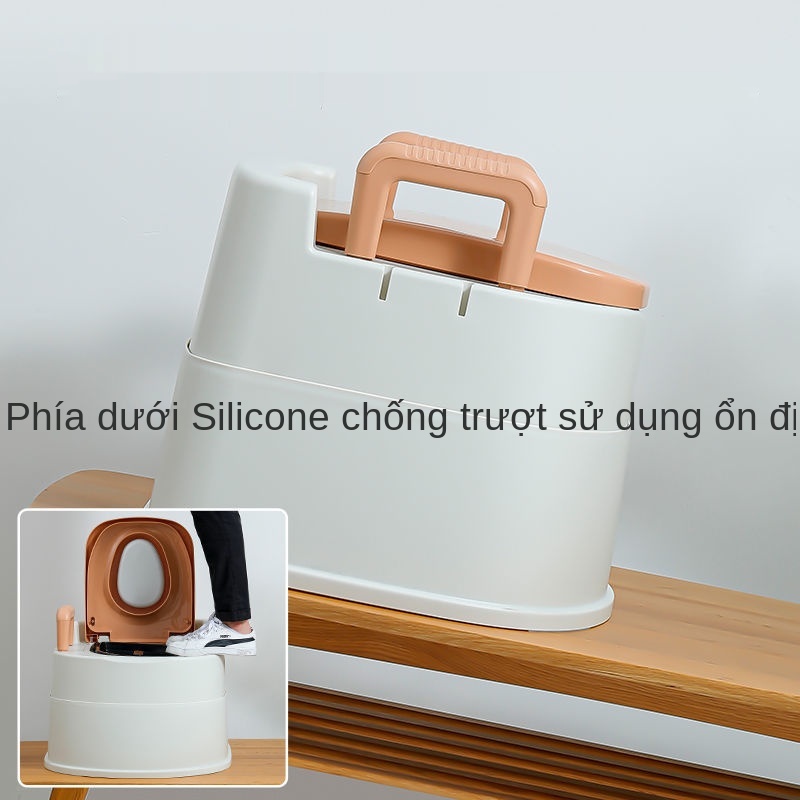 Phụ nữ có thai nhà vệ sinh di động người già phòng trong ghế nhựa lớn đi tiểu buốt