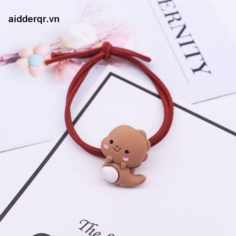 🌸🌸Dây Cột Tóc Cao Su Thắt Nút Hình Khủng Long Dễ Thương Phong Cách Hàn Quốc