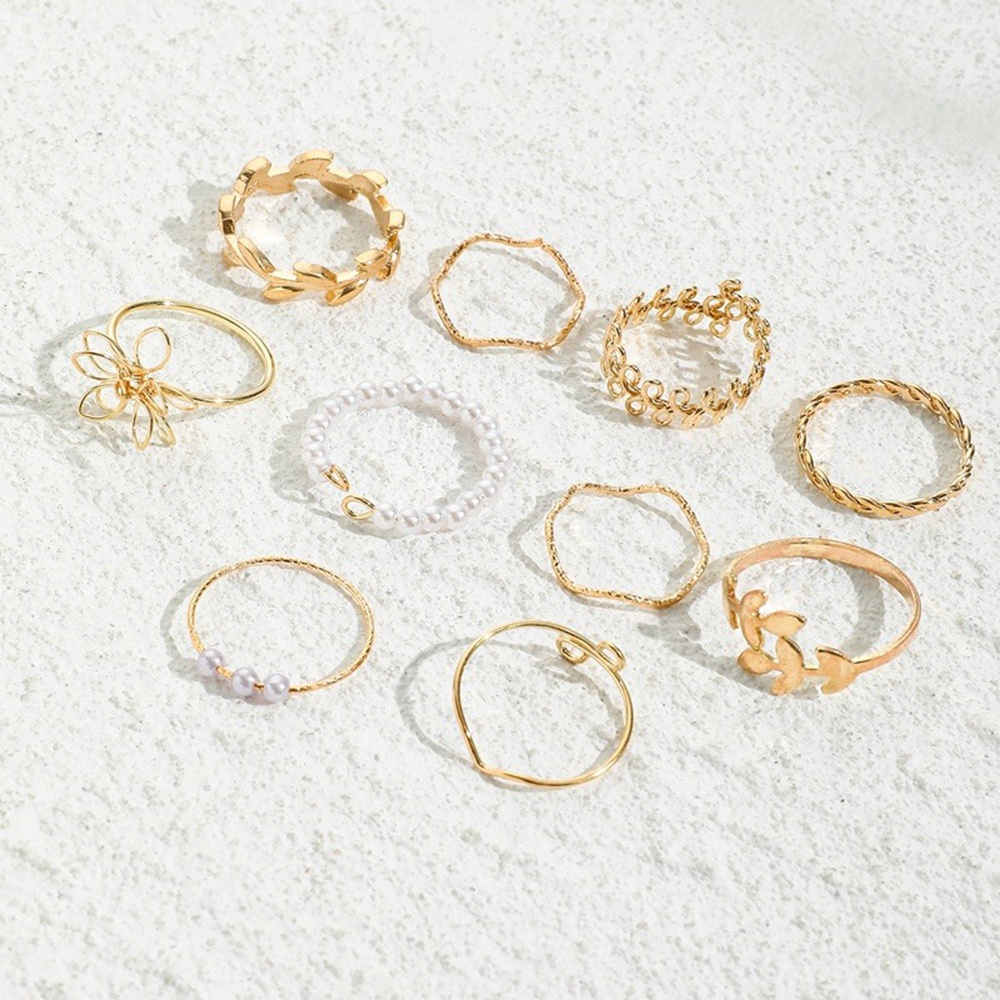 Set 10 Nhẫn Đeo Tay Phong Cách Boho Thời Trang Cho Nữ