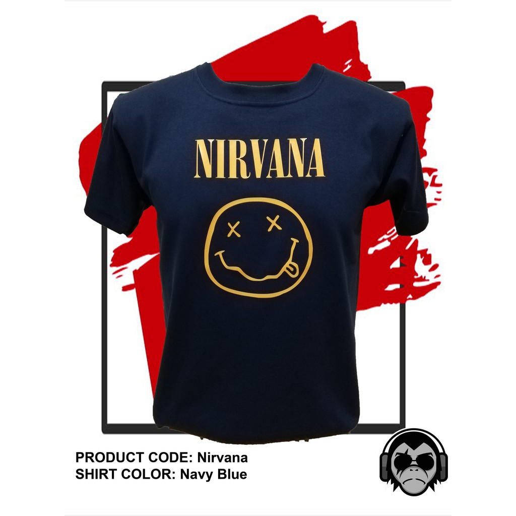 Mẫu áo thun nirvana band inspired shirt cực ngầu siêu chất
