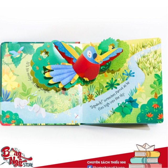 Sách Pop Up Jungle Usborne khu rừng 3D cho bé